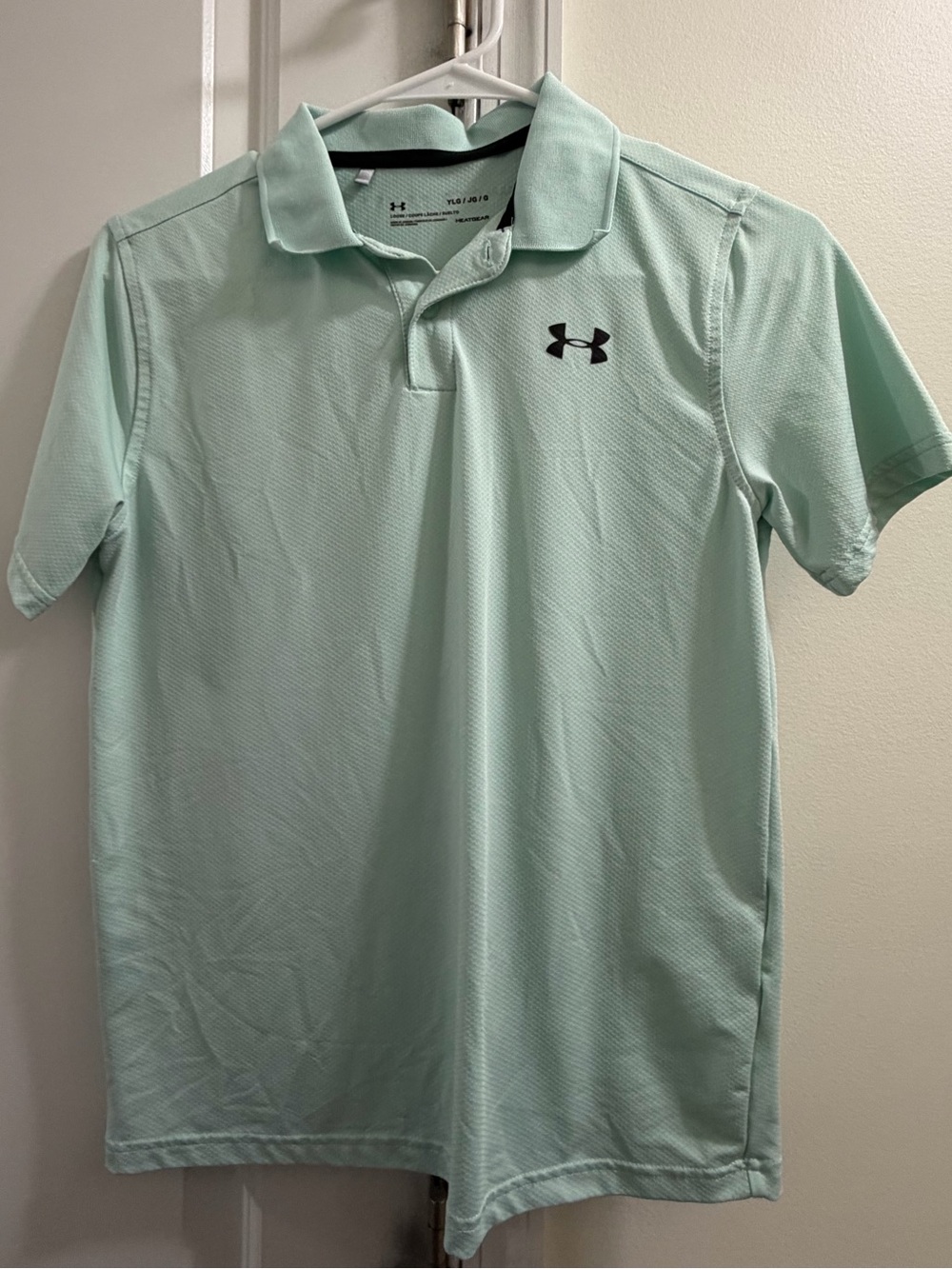 Under Armour Youth Mint Green Polo Shirt